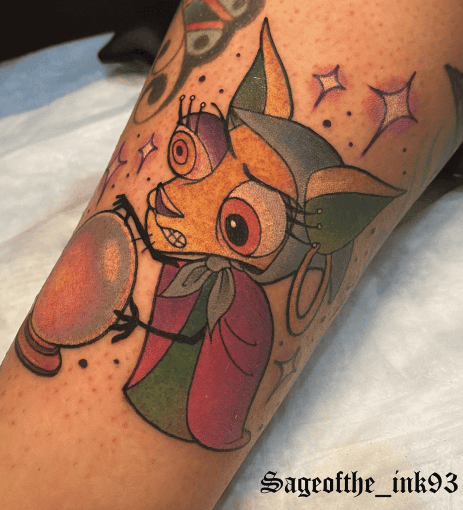 Shirley the Medium Courage the Cowardly Dog Tattoo
