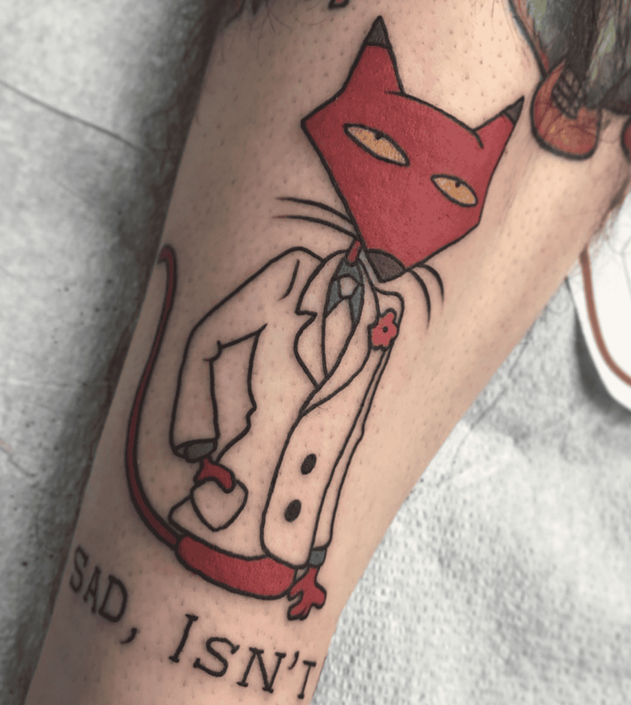 Katz Smooth Courage the Cowardly Dog Tattoo