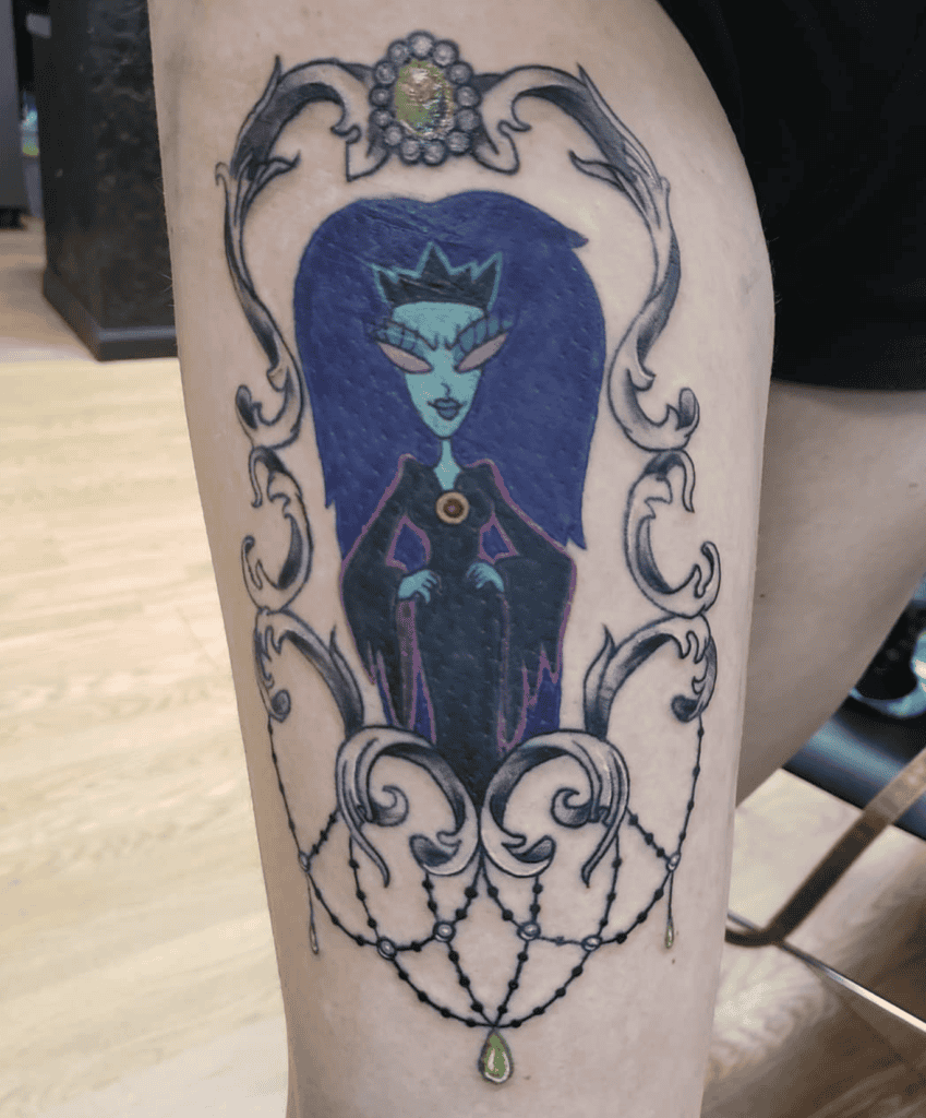 The Queen of the Black Puddle Courage the Cowardly Dog Tattoo