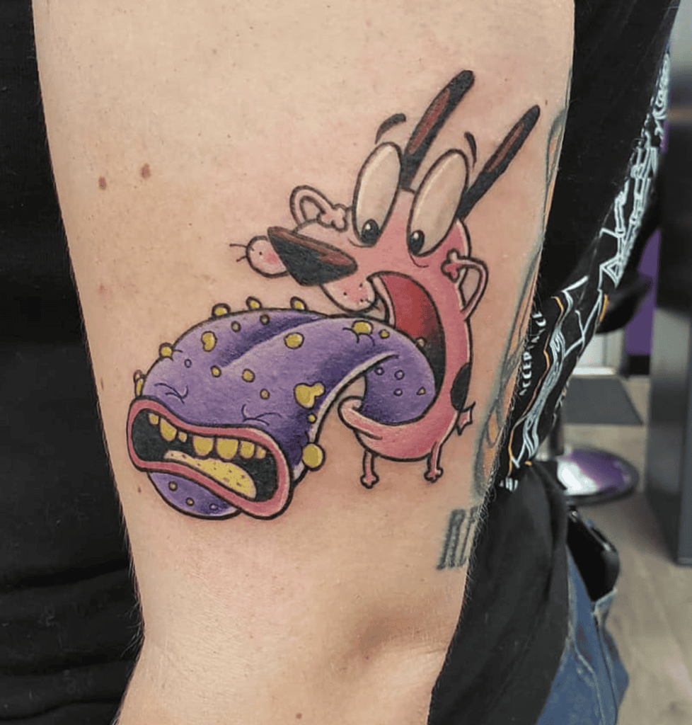 Big Toe Courage the Cowardly Dog Tattoo