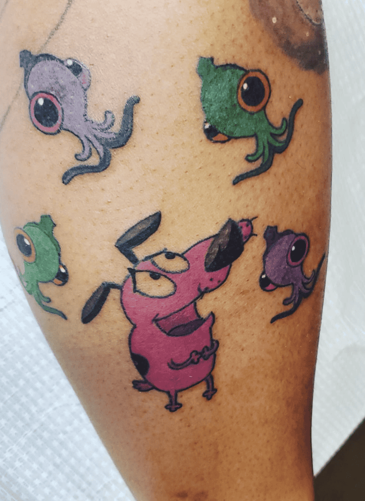 The Star Makers Babies Courage the Cowardly Dog Tattoo