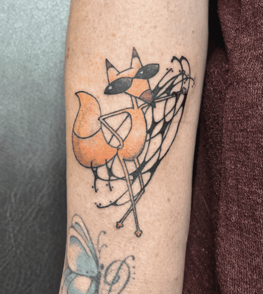The Cajun Fox Courage the Cowardly Dog Tattoo