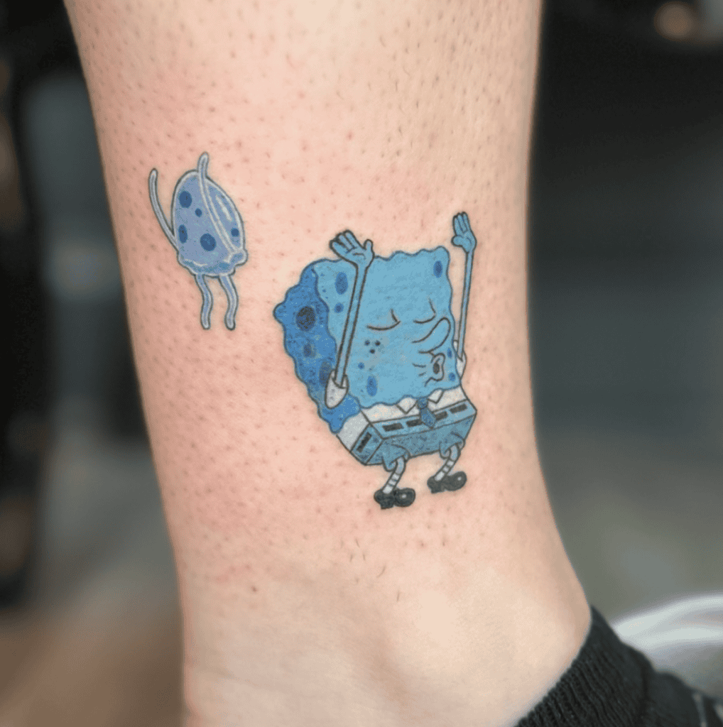 SpongeBob SquarePants Cartoon Tattoo