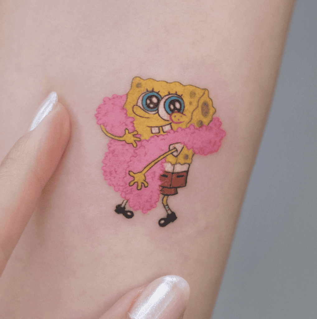 SpongeBob SquarePants Scarf Cartoon Tattoo