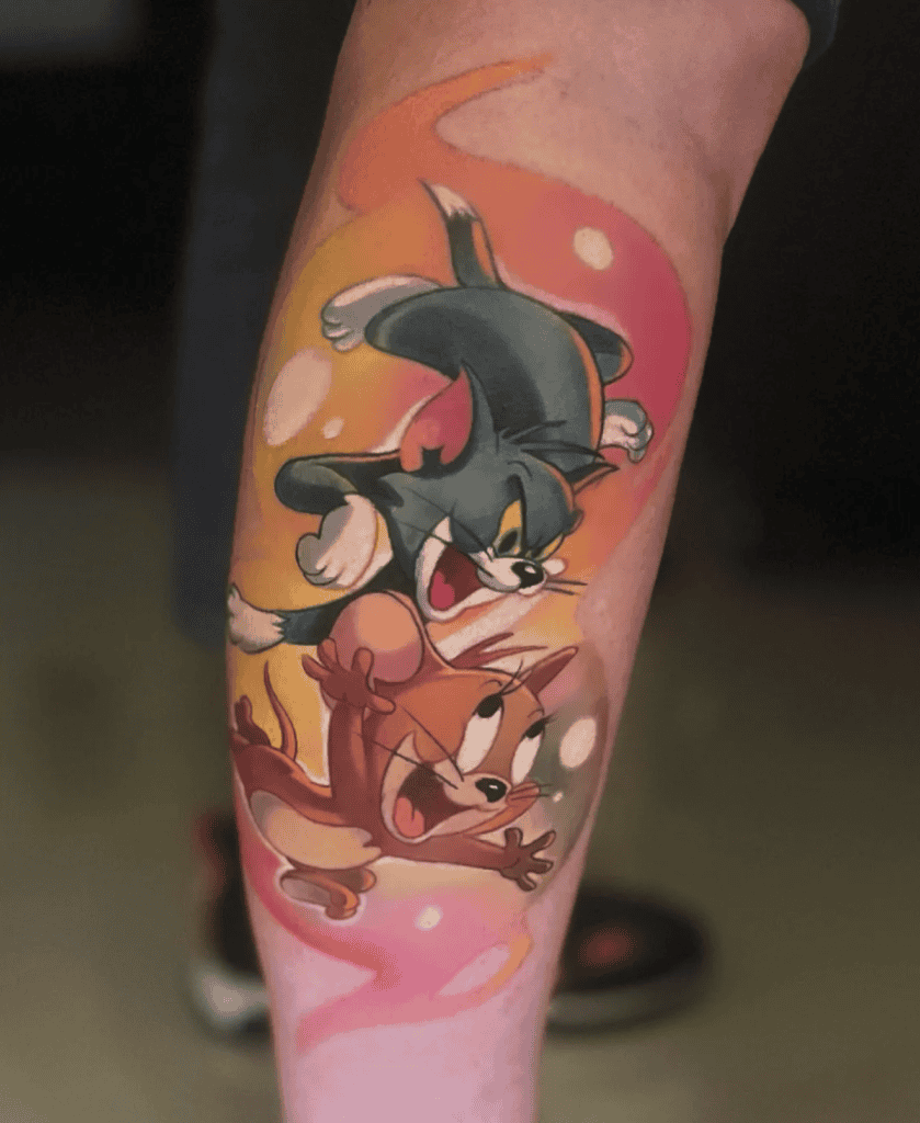 Tom and Jerry Cartoon Tattoo