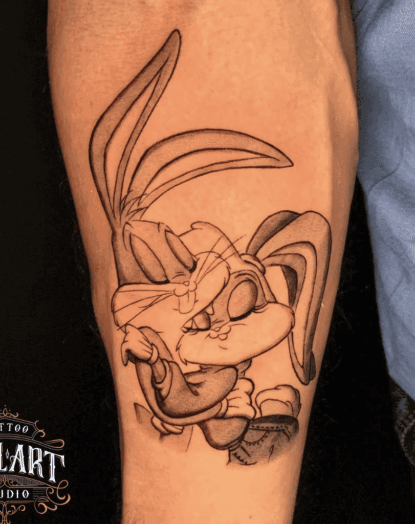 Looney Tunes Cartoon Tattoo