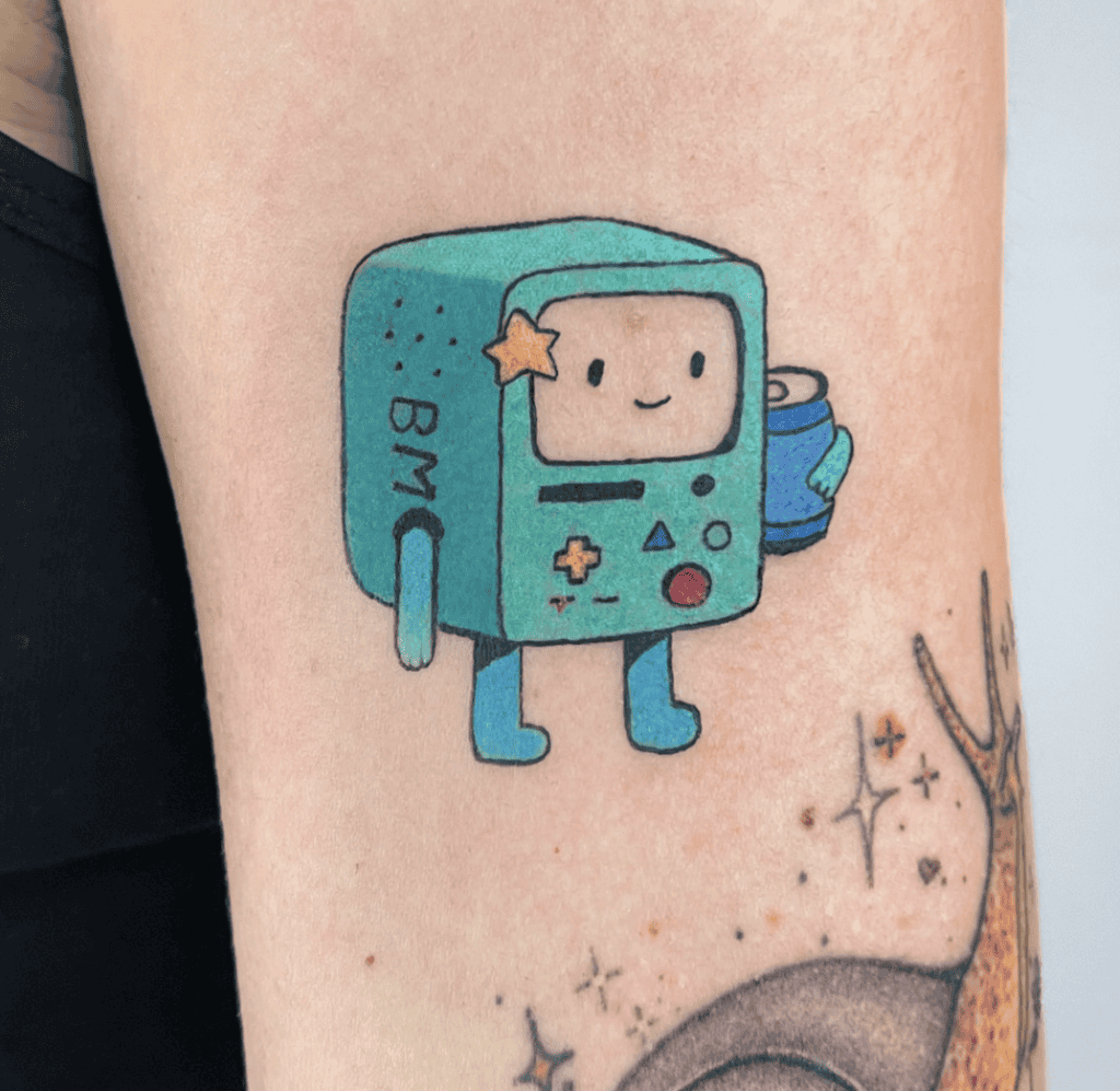 Adventure Time Game Cartoon Tattoo