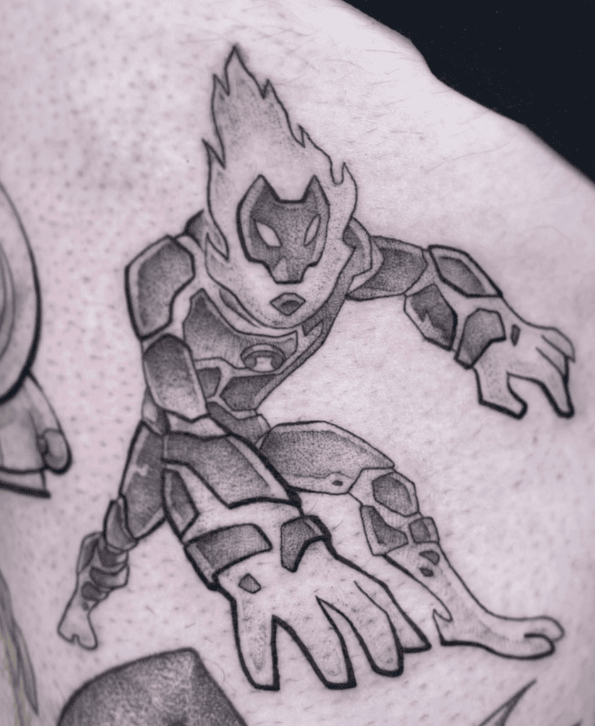 Ben 10 Cartoon Tattoo