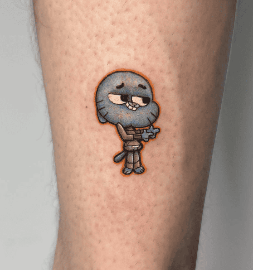 The Amazing World of Gumball Cartoon Tattoo