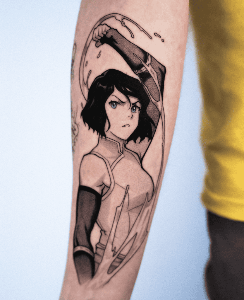 Avatar The Last Airbender Cartoon Tattoo