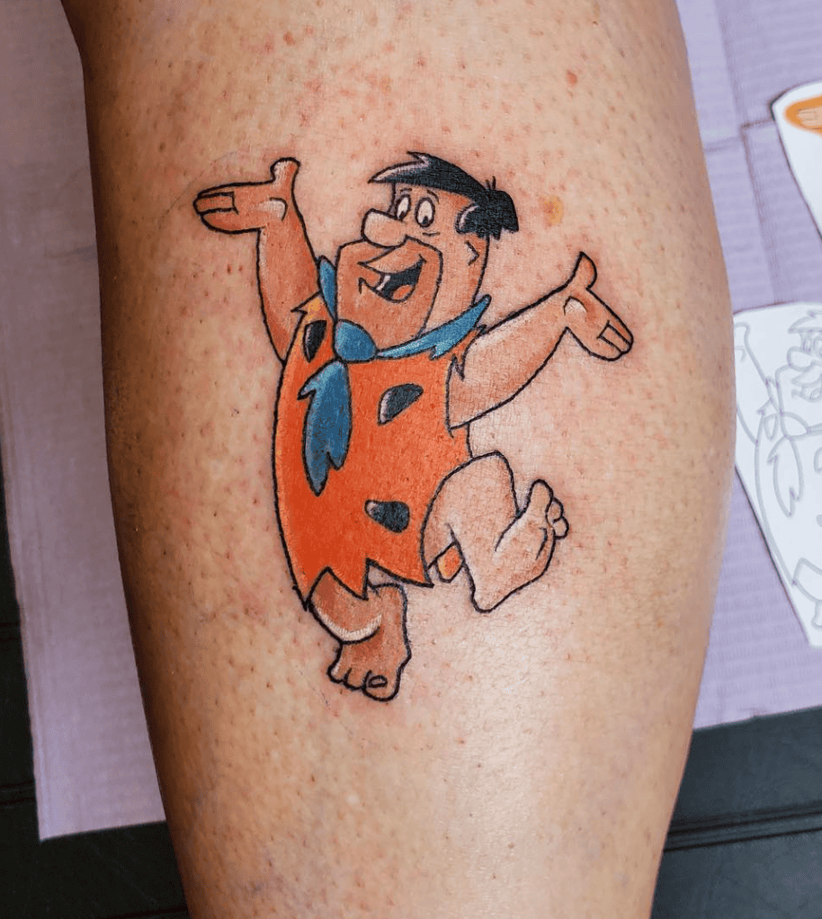 The Flintstones Cartoon Tattoo