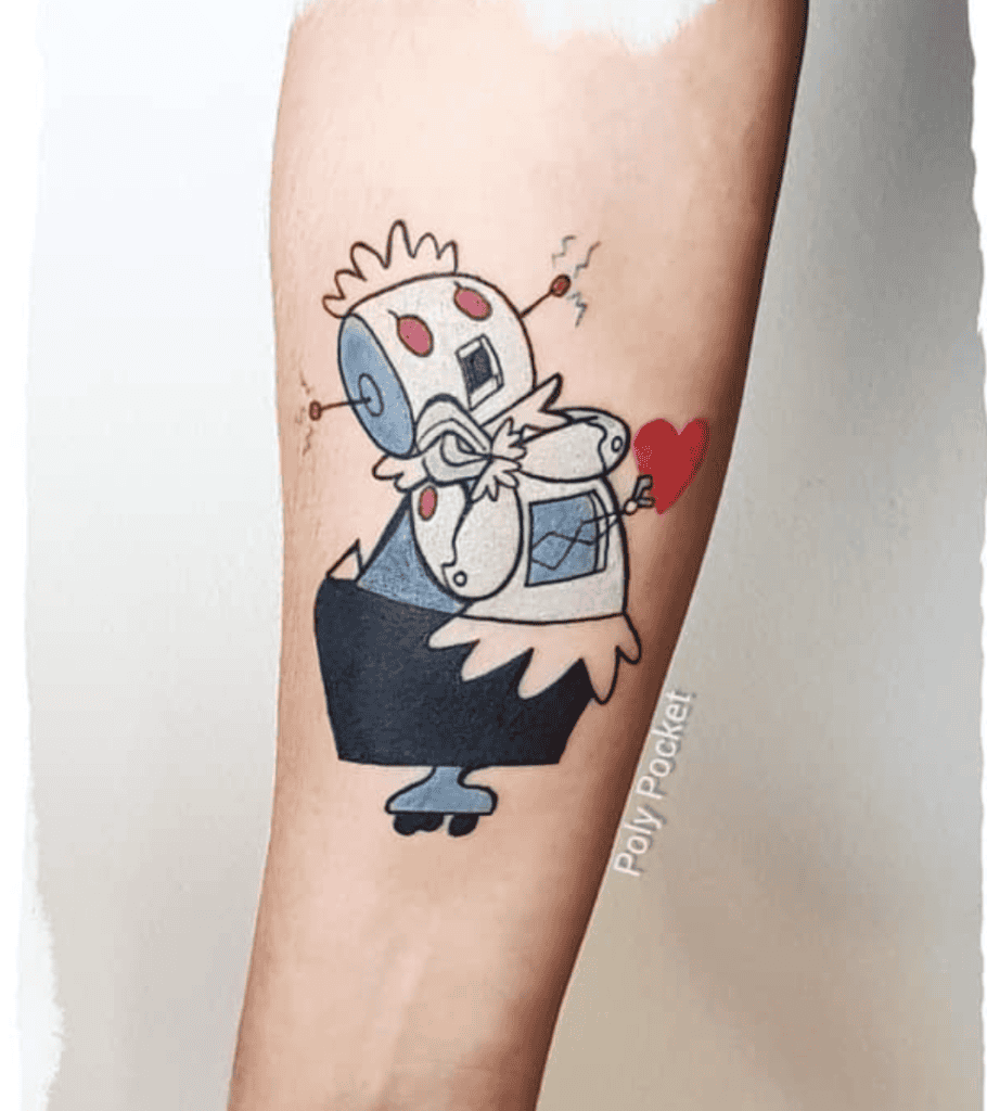 The Jetsons Robot Cartoon Tattoo