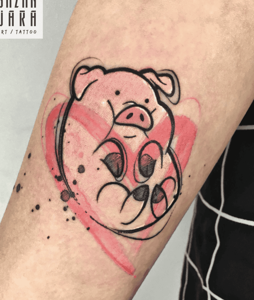 Gravity Falls Cartoon Tattoo