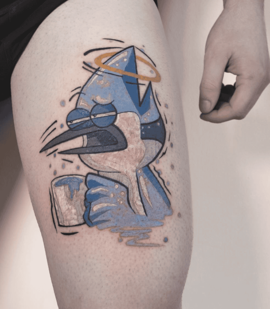 Regular Show Coffee Cartoon Tattoo