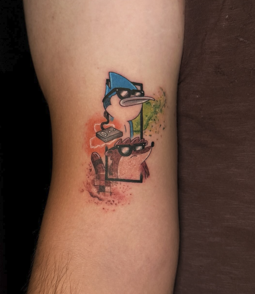 Regular Show Cool Cartoon Tattoo