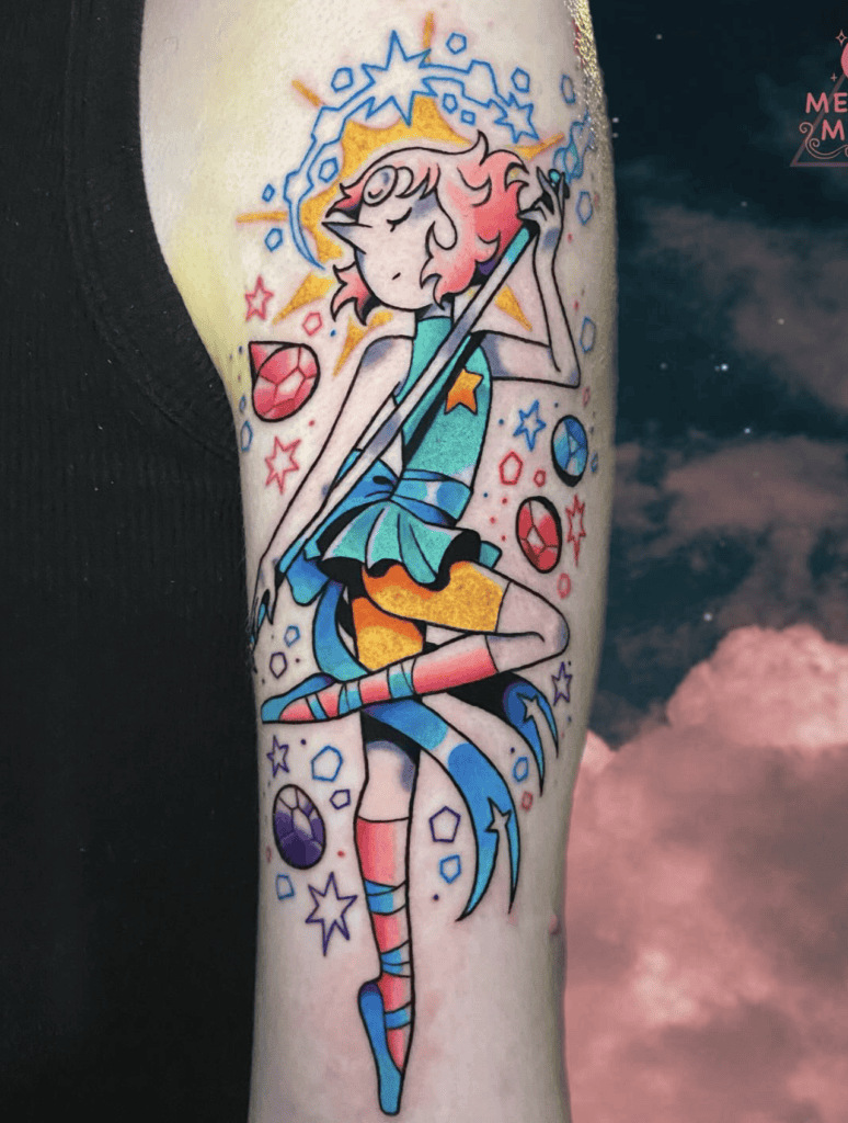 Steven Universe Cartoon Tattoo