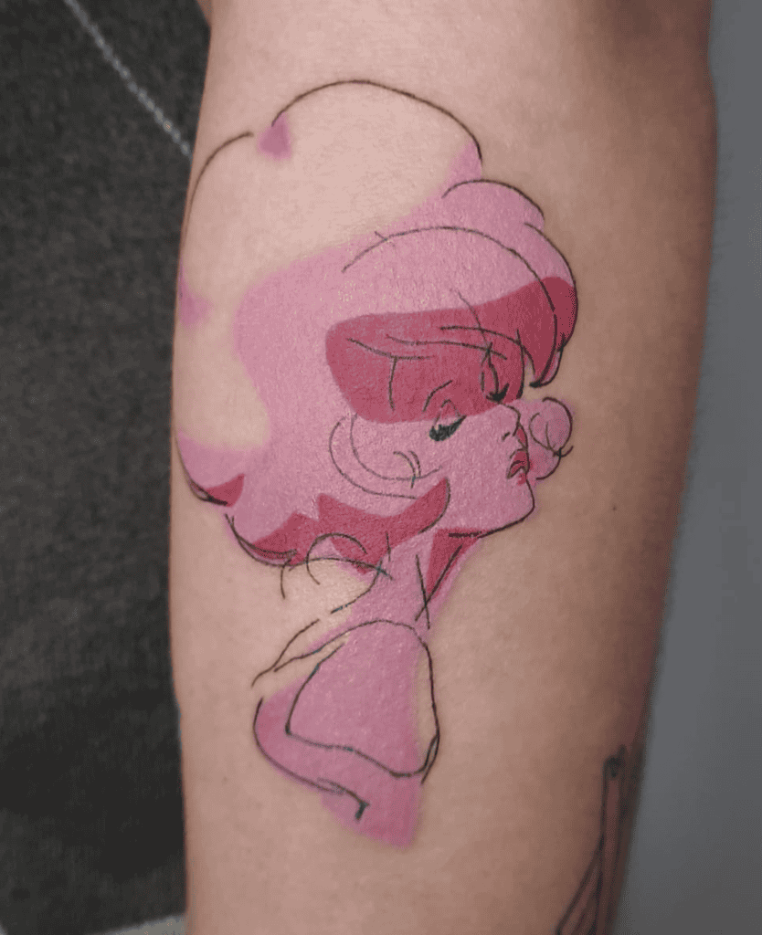 Steven Universe Rose Cartoon Tattoo