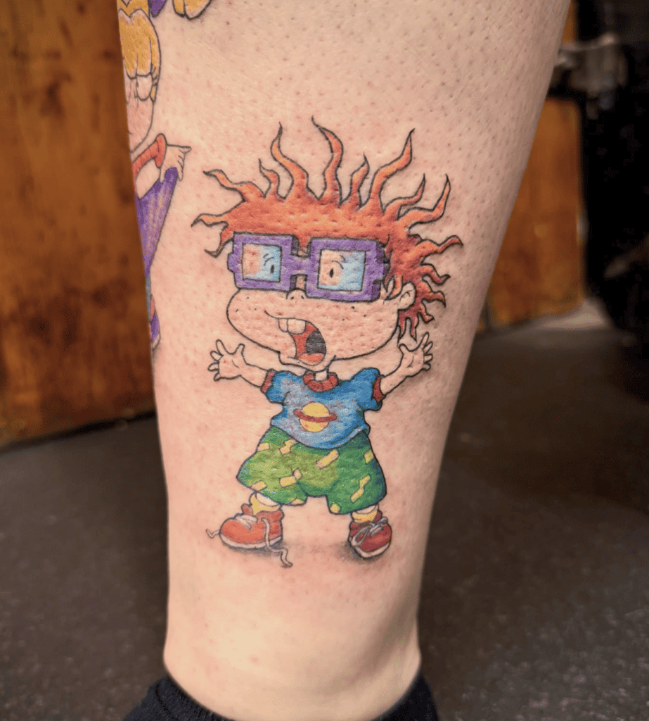 Rugrats Chuckie Cartoon Tattoo