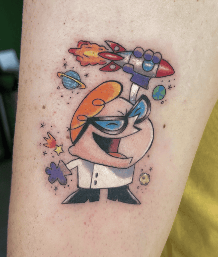 Dexters Laboratory Cartoon Tattoo