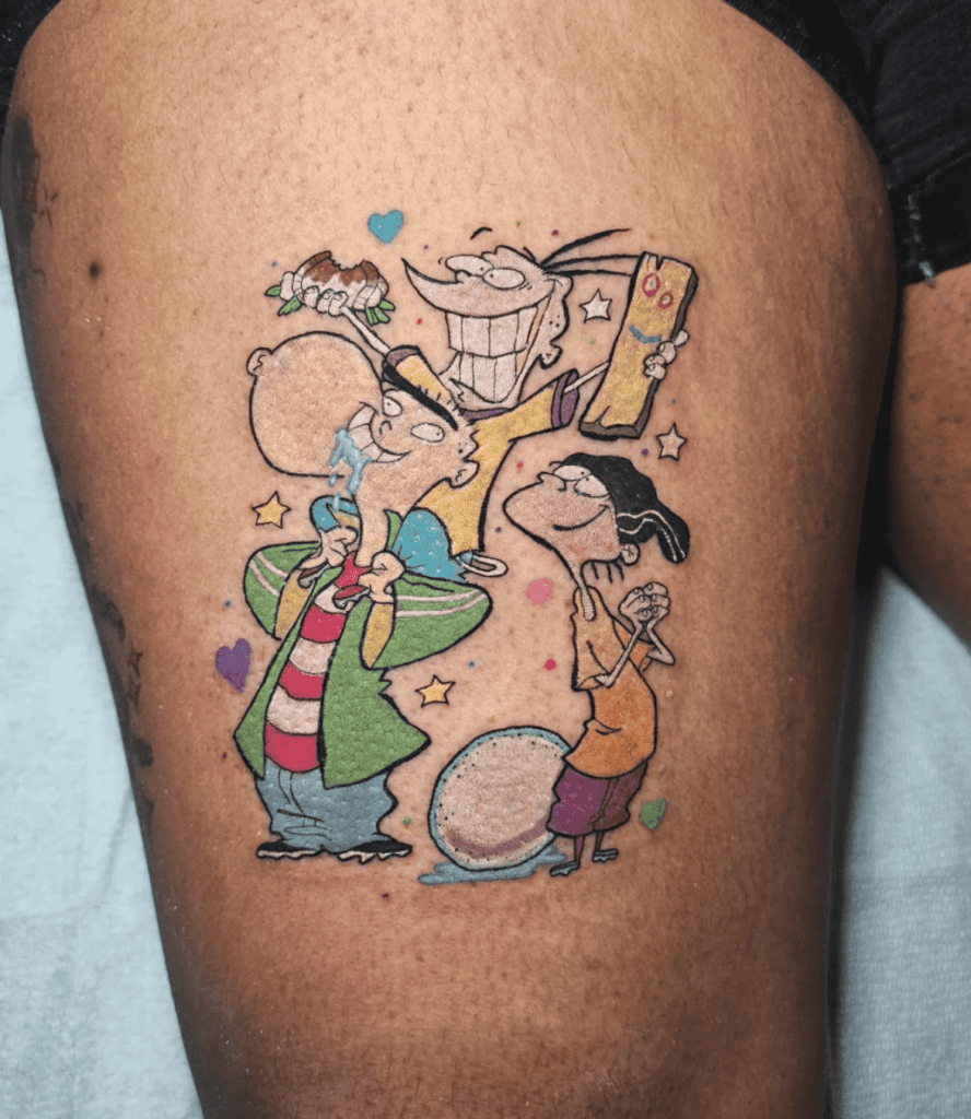 Ed, Edd n Eddy Jawbreakers Cartoon Tattoo