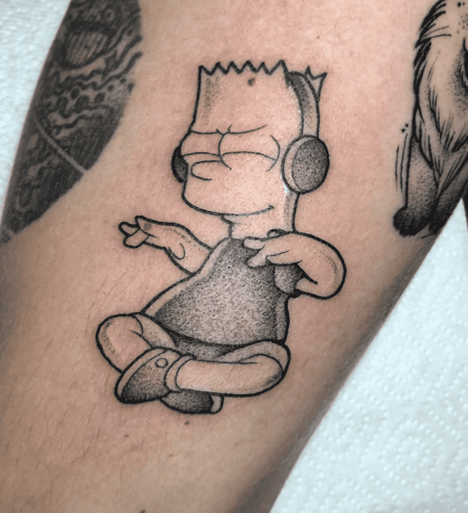 The Simpsons Cartoon Tattoo
