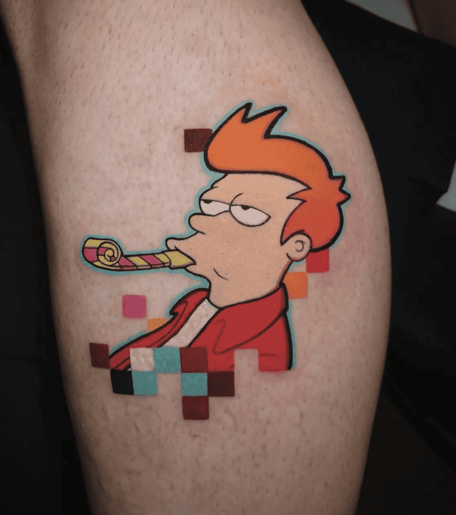Futurama Cartoon Tattoo