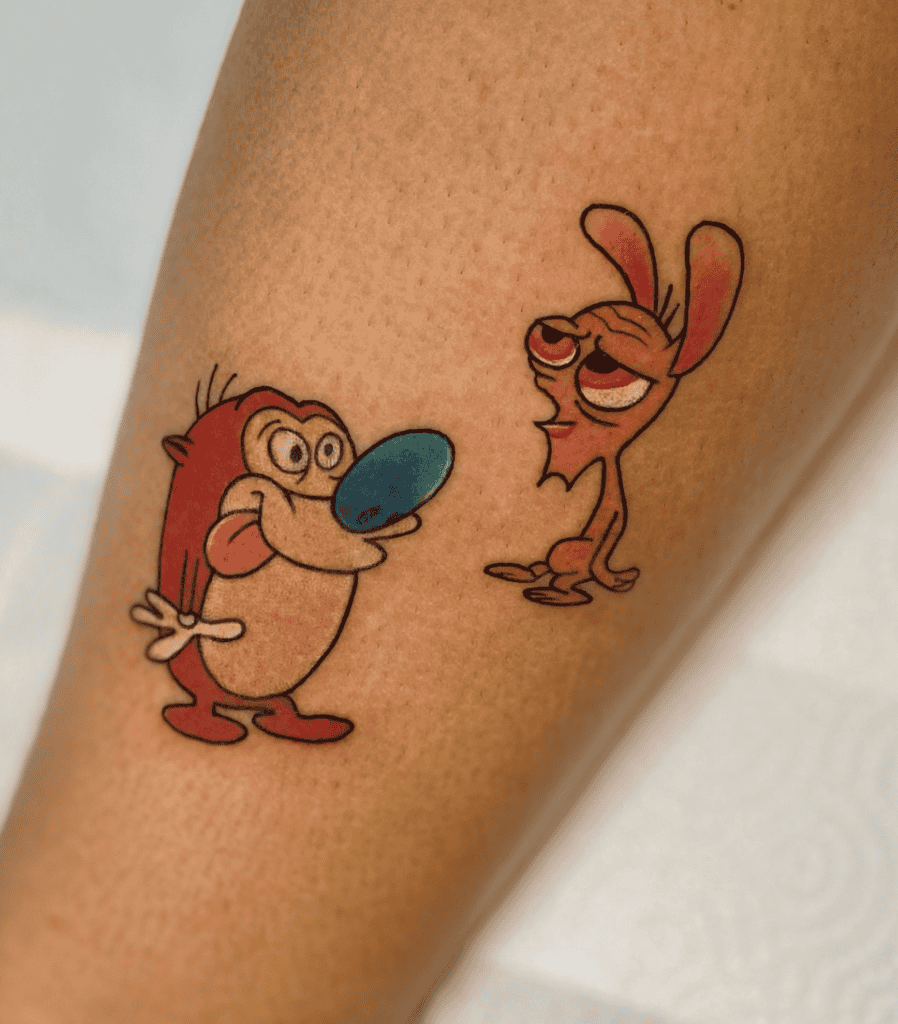 The Ren & Stimpy Show Cartoon Tattoo
