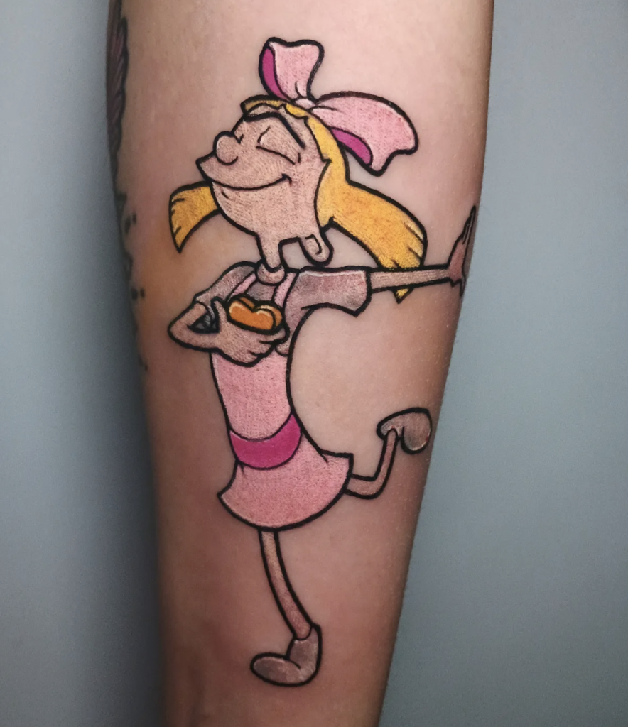 Hey Arnold! Helga Cartoon Tattoo