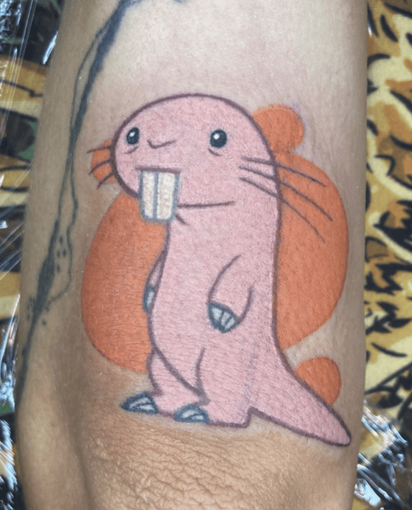 Kim Possible Rufus Cartoon Tattoo
