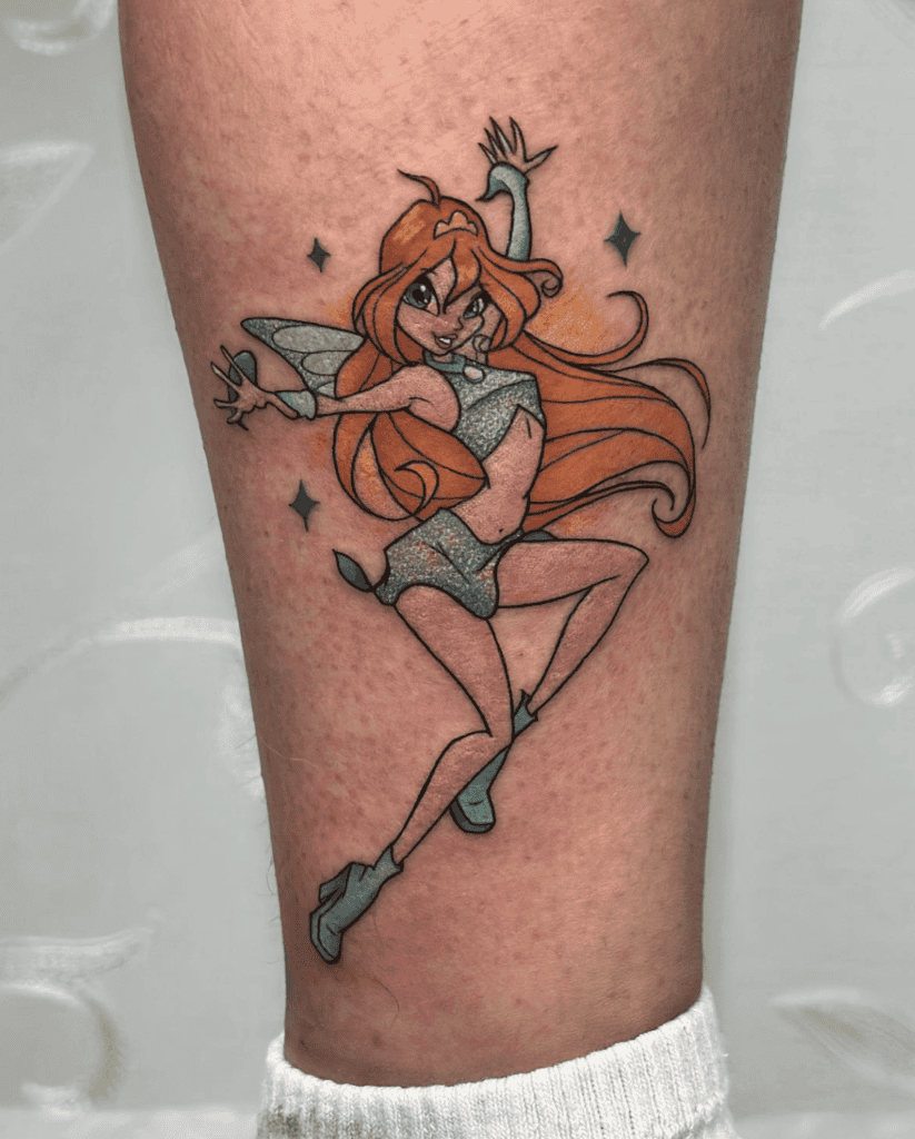 Winx Club Cartoon Tattoo
