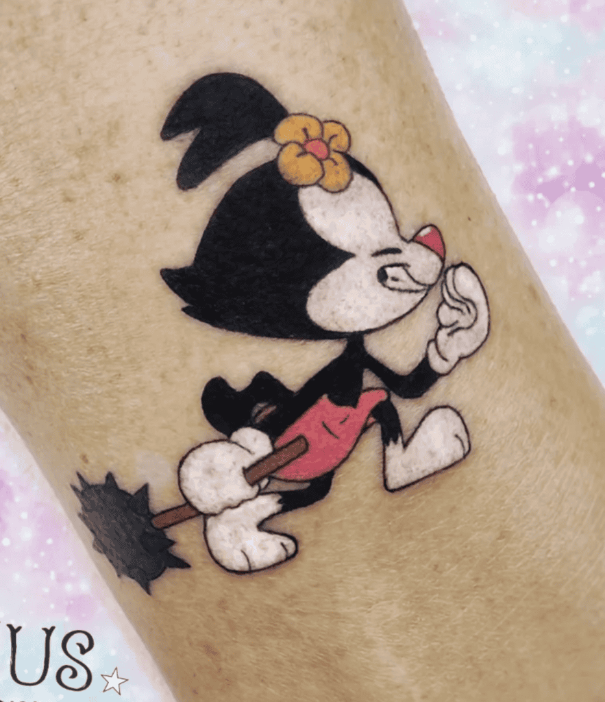 Animaniacs Dot Cartoon Tattoo