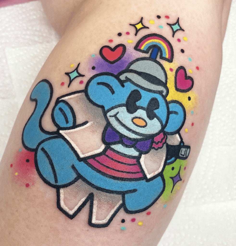 Codename Kids Next Door 3 Cartoon Tattoo