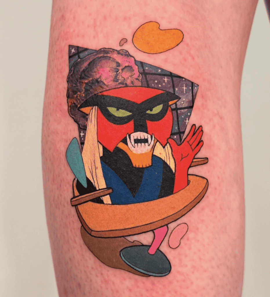 Space Ghost Coast to Coast Brak Cartoon Tattoo