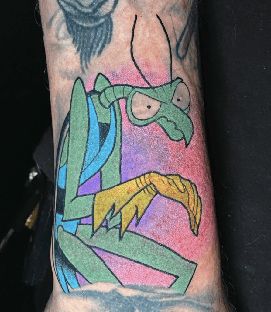 Space Ghost Coast to Coast Zorak Cartoon Tattoo