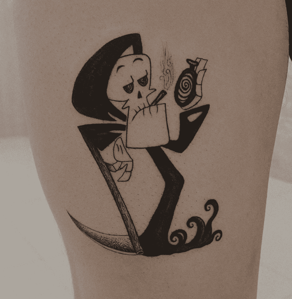 The Grim Adventures of Billy & Mandy Cartoon Tattoo
