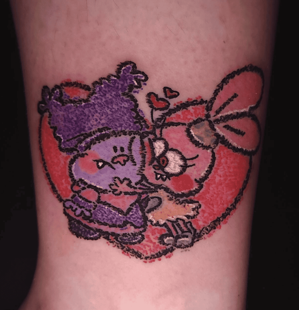 Chowder Love Cartoon Tattoo