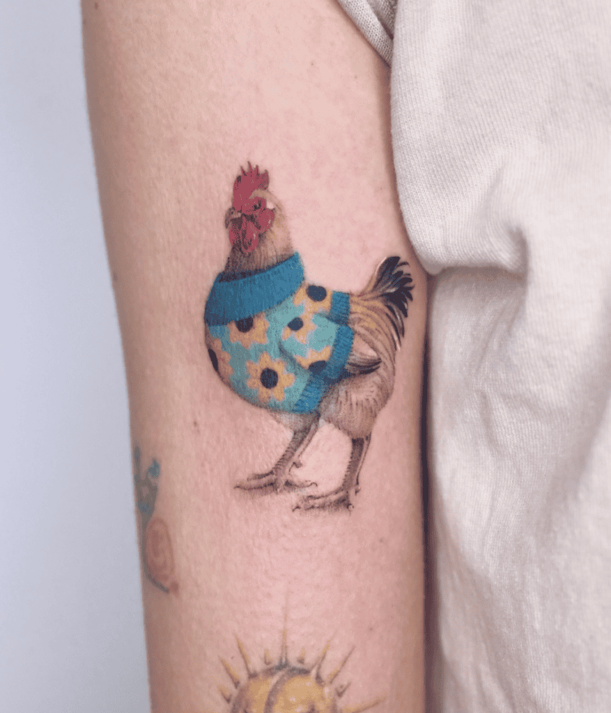 Chicken Jumper Animal Tattoo