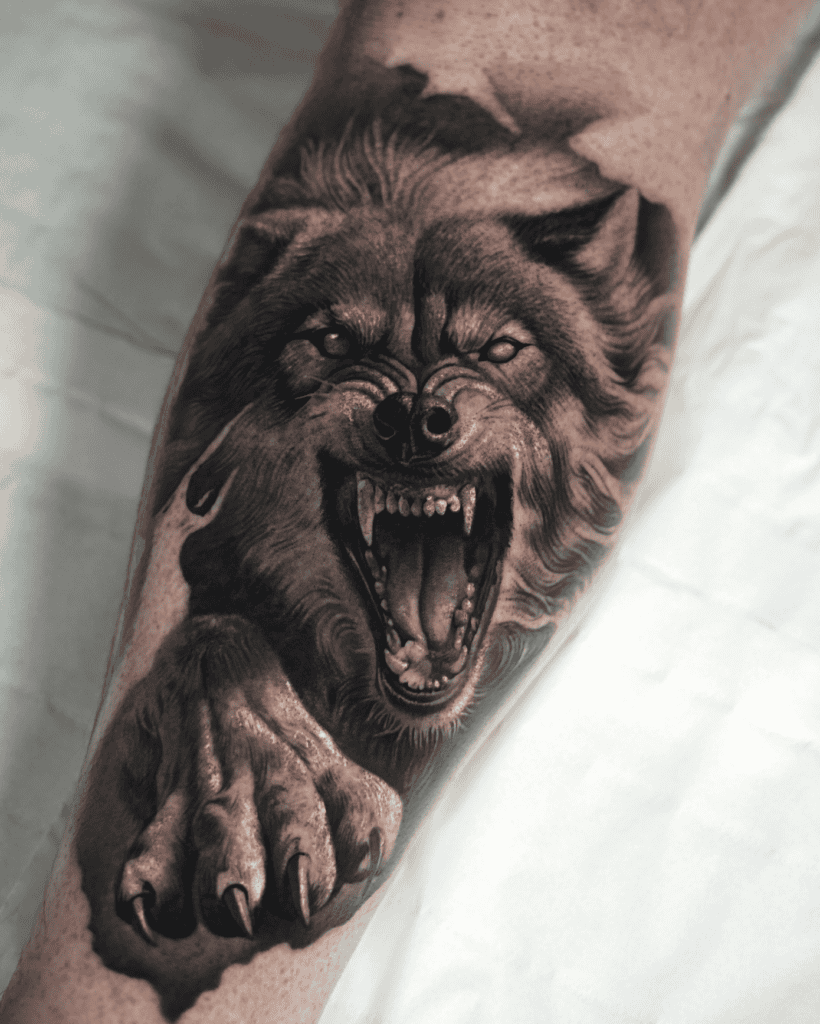 Wolf Animal Tattoo