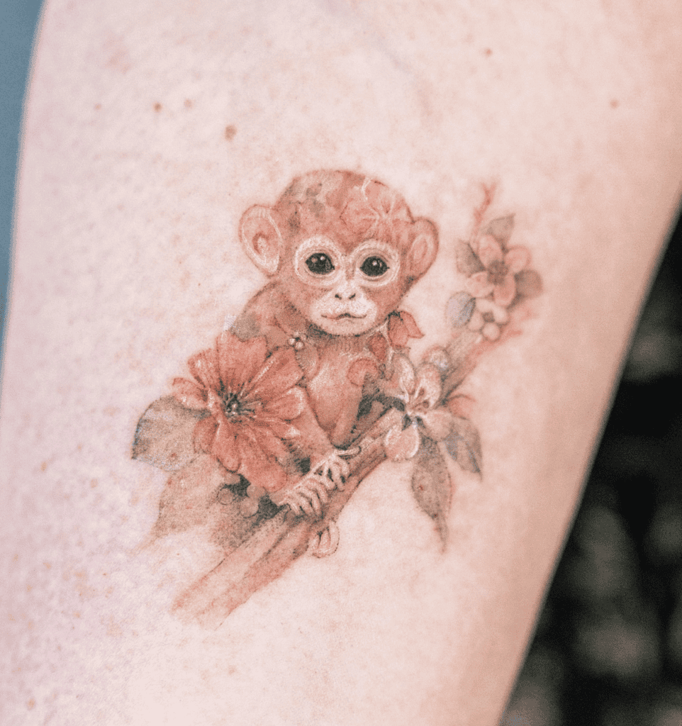 Monkey Animal Tattoo