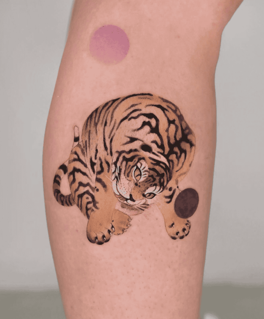 Tiger Cute Animal Tattoo