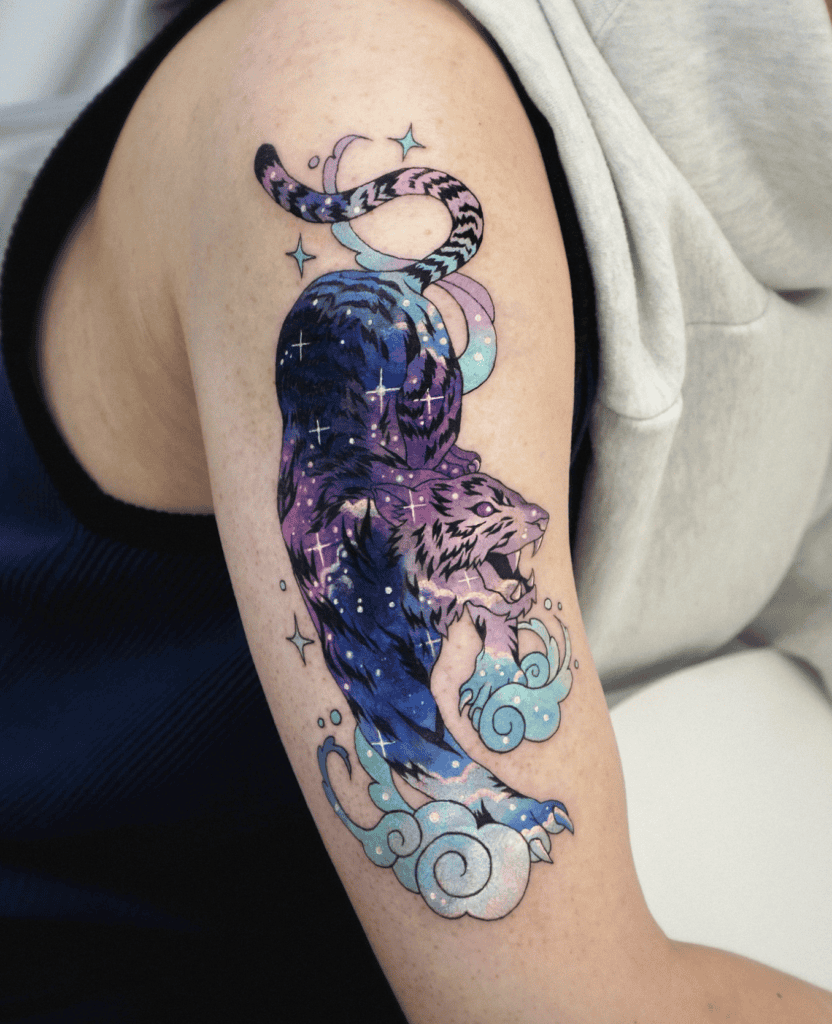 Tiger Magic Animal Tattoo