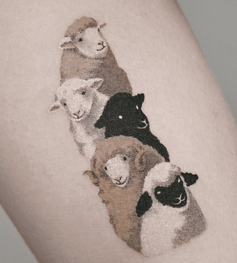 Sheep Animal Tattoo