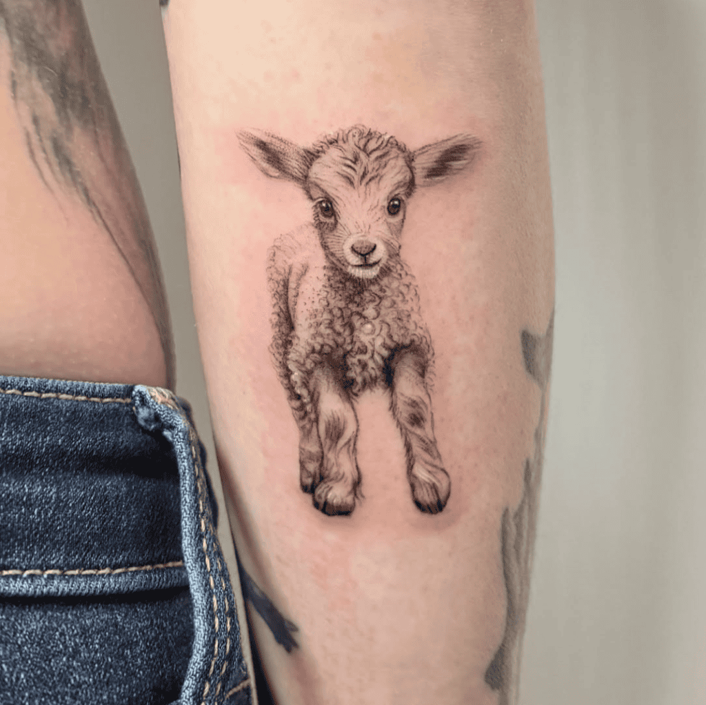 Sheep Lamb Animal Tattoo