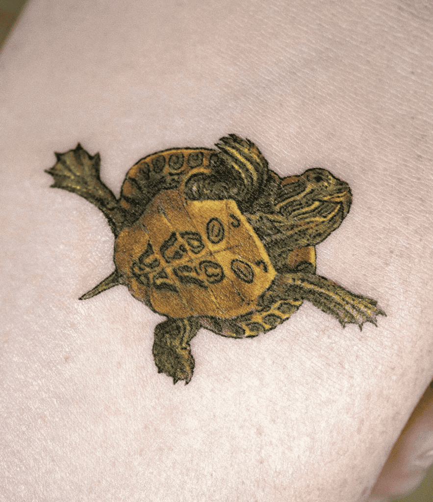 Turtle Green Animal Tattoo