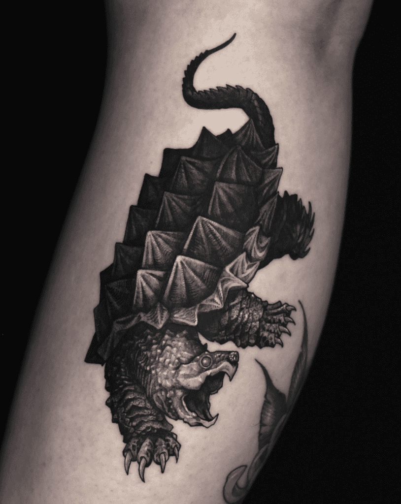 Turtle Snapping Animal Tattoo