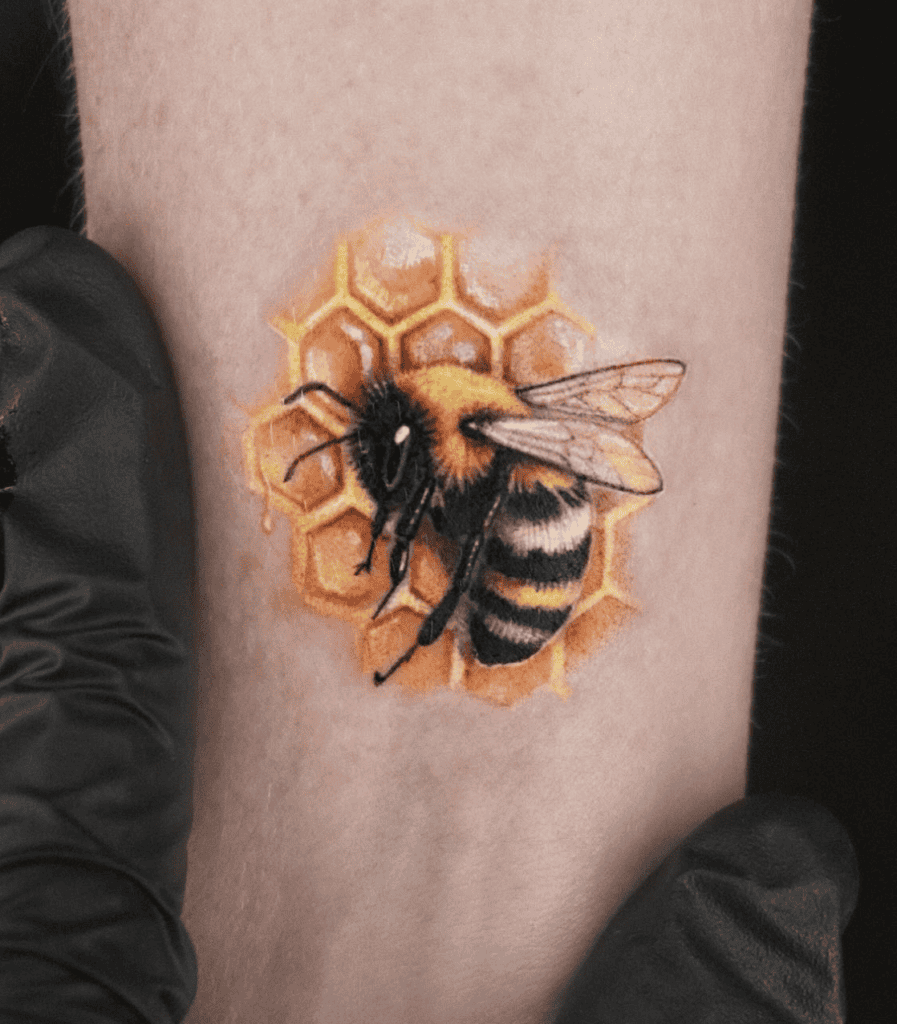 Bee Hive Animal Tattoo