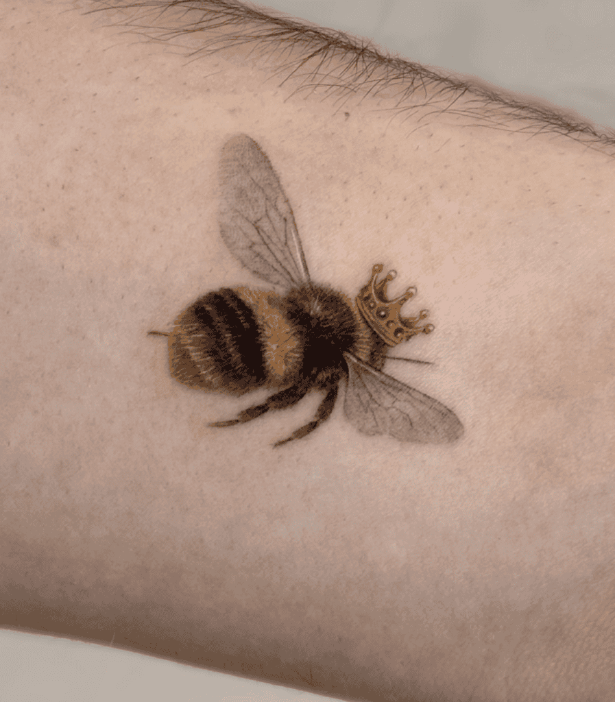 Bee King Animal Tattoo