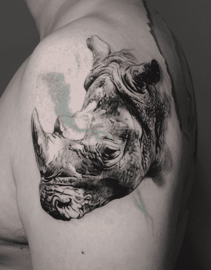 Rhinoceros Animal Tattoo