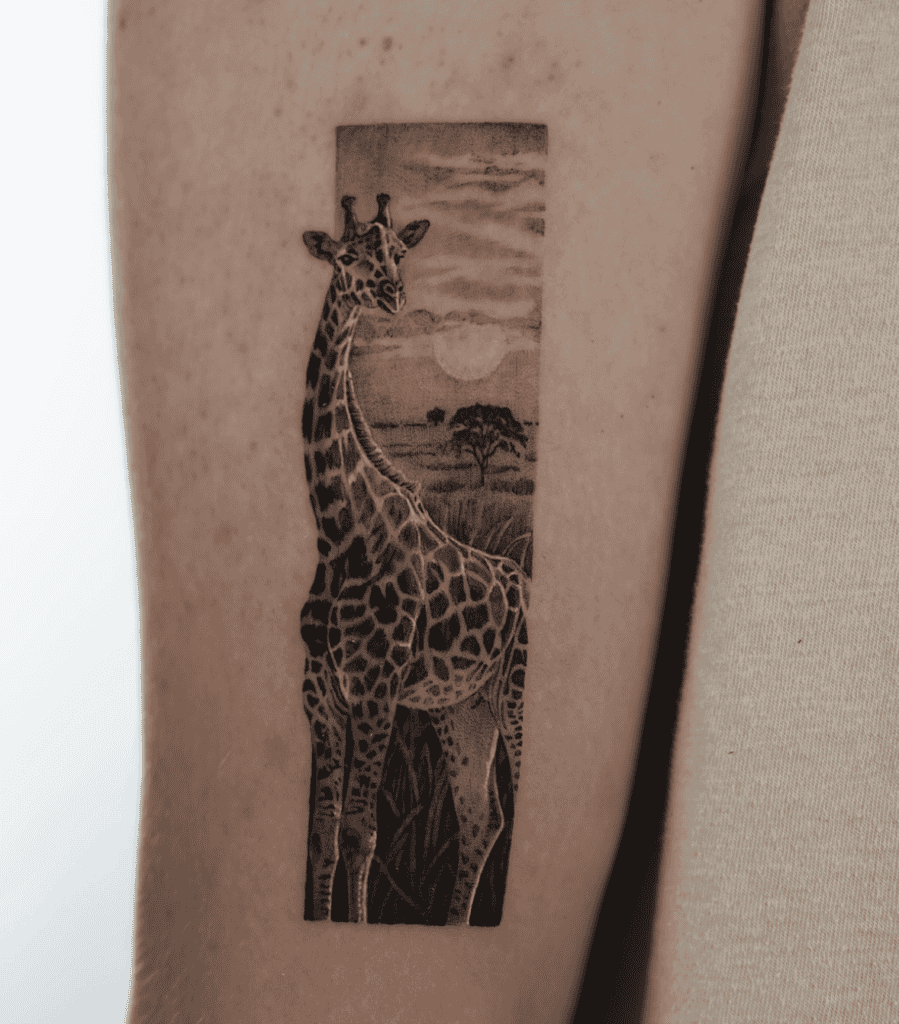 Giraffe Animal Tattoo
