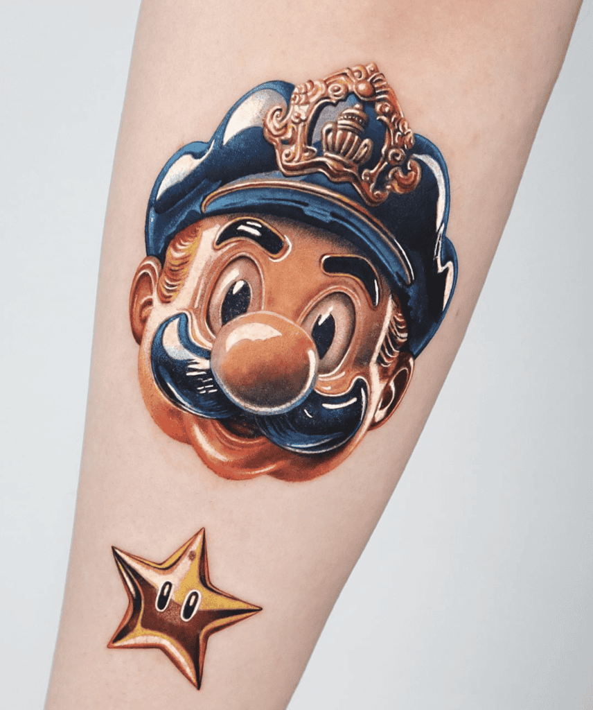 Mario Super Mario Tattoo